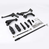 Custom Chrome Gloss Black Forward Controls Pegs Levers Linkage Fit For Harley Sportster 14-22